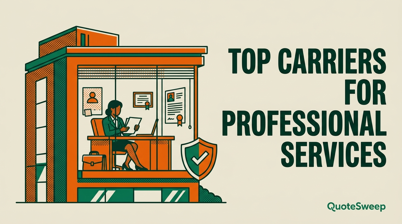 Best Insurance Carriers for Professional Services Firms — QuoteSweep blog cover