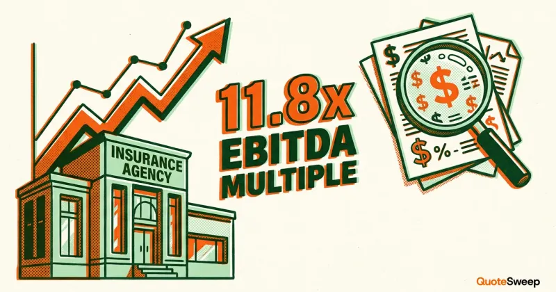 How to Value an Insurance Agency in 2026 — QuoteSweep blog cover